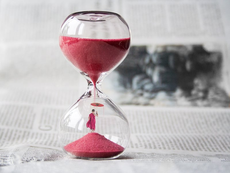 Clock showing time